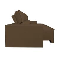 Sofá Reclinável Retrátil 3 Lugares Com Molas Balaqui Decor Marrom - 9