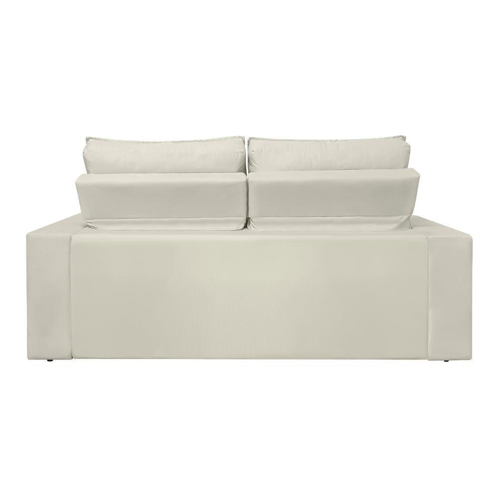 Sofá Reclinável Retrátil 3 Lugares Luxo C- Molas Balaqui Bege - 8