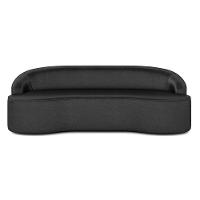 Sofá 4 Lugares Para Sala De Estar Living 230cm Theo D06 Sintético Preto - Mpozenato - 6