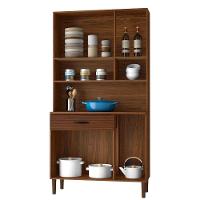 Kit Cozinha 6 portas 1 gaveta 91 Cm Golden Ktp Nogueira Off White Cp Ripado - 9