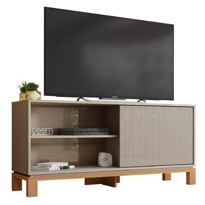 Rack Bancada Para Tv 45 Pol 136cm Lucca Areia/freijó C01 - Mpozenato