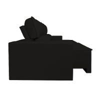 Sofá Reclinável Retrátil 2 Lugares Com Molas Balaqui Decor Preto - 8