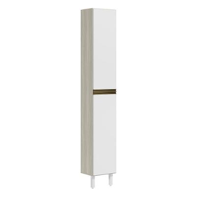 Paneleiro 2 Portas 221x35cm Mdf Kali 12228 Nicioli Bianco Toq Branco Uv