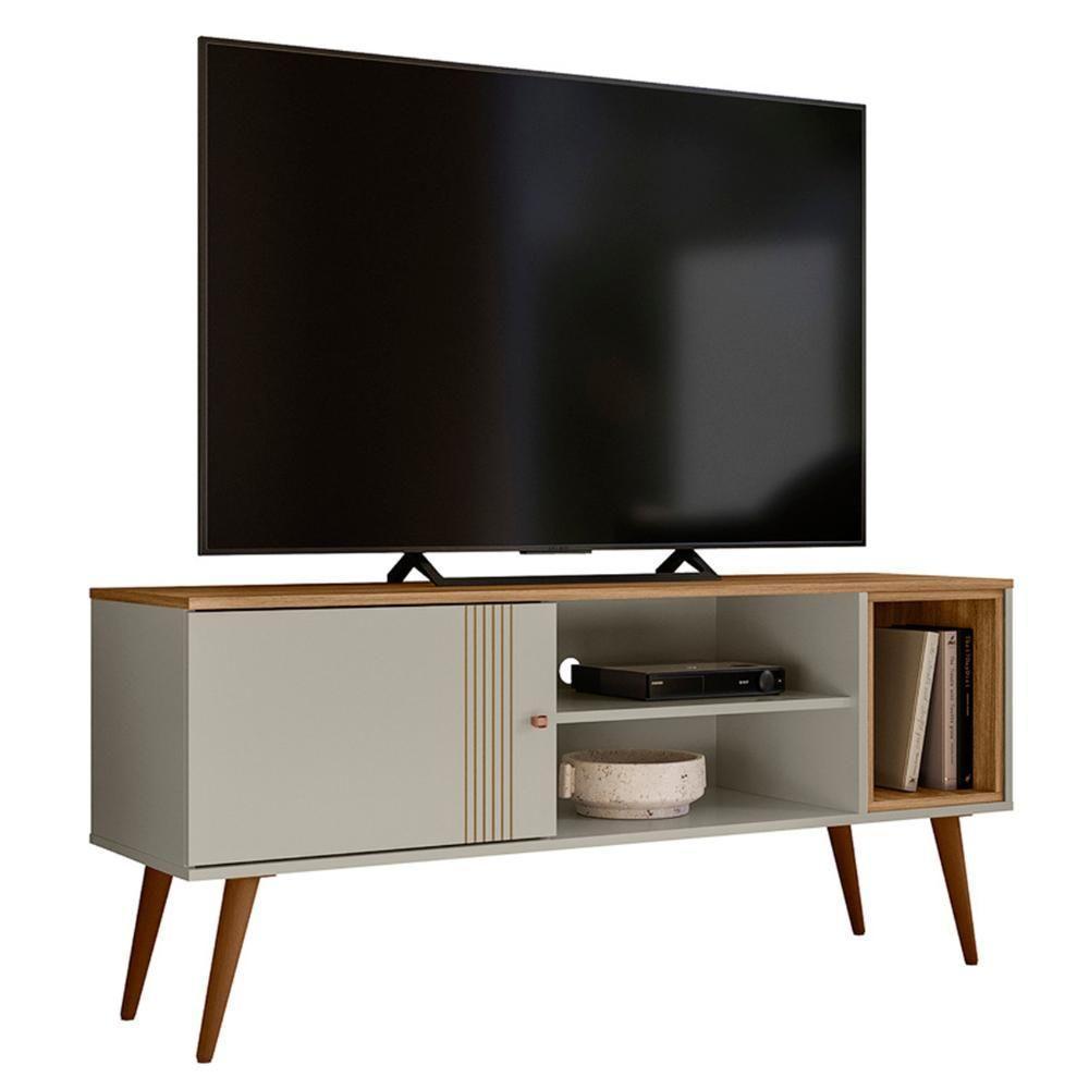 Rack Bancada Para Tv 55 Pol 136cm Romeo Off/nature Z49 - Mpozenato - 1