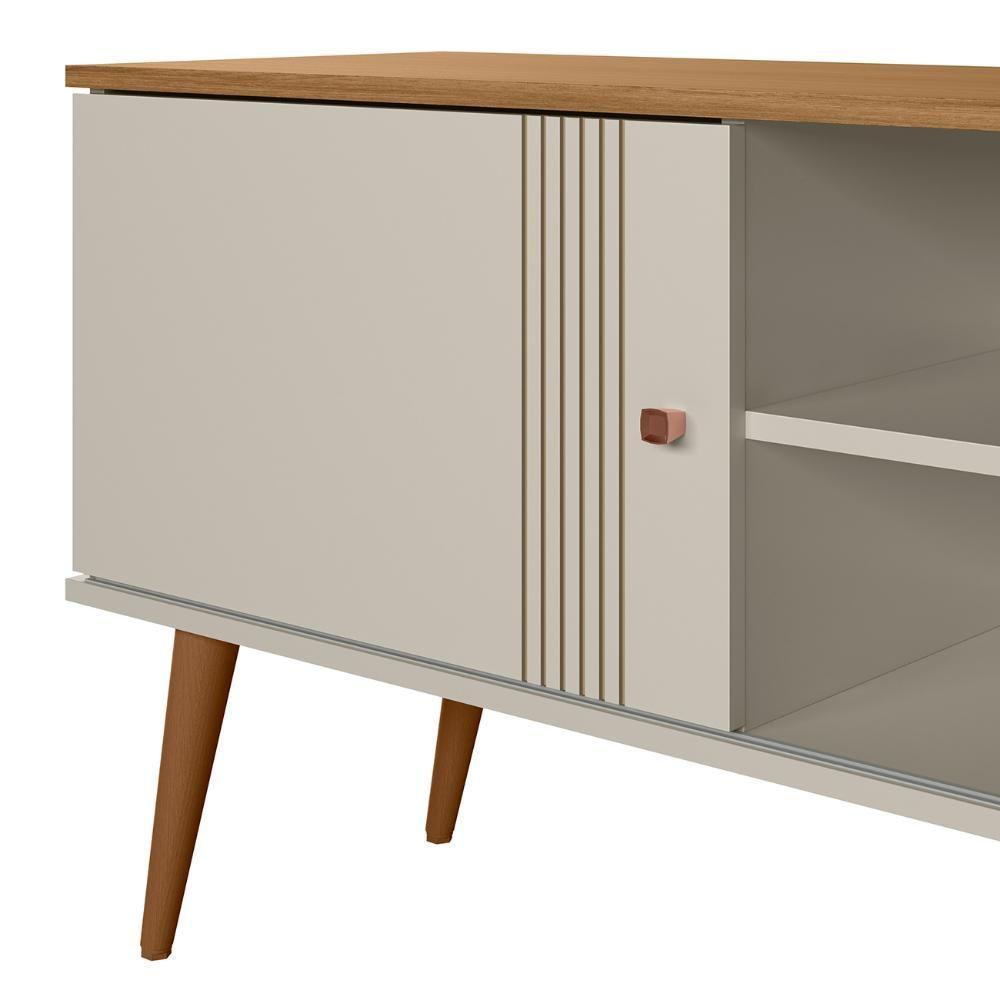 Rack Bancada Para Tv 55 Pol 136cm Romeo Off/nature Z49 - Mpozenato - 8