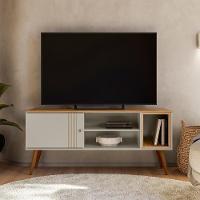 Rack Bancada Para Tv 55 Pol 136cm Romeo Off/nature Z49 - Mpozenato - 6