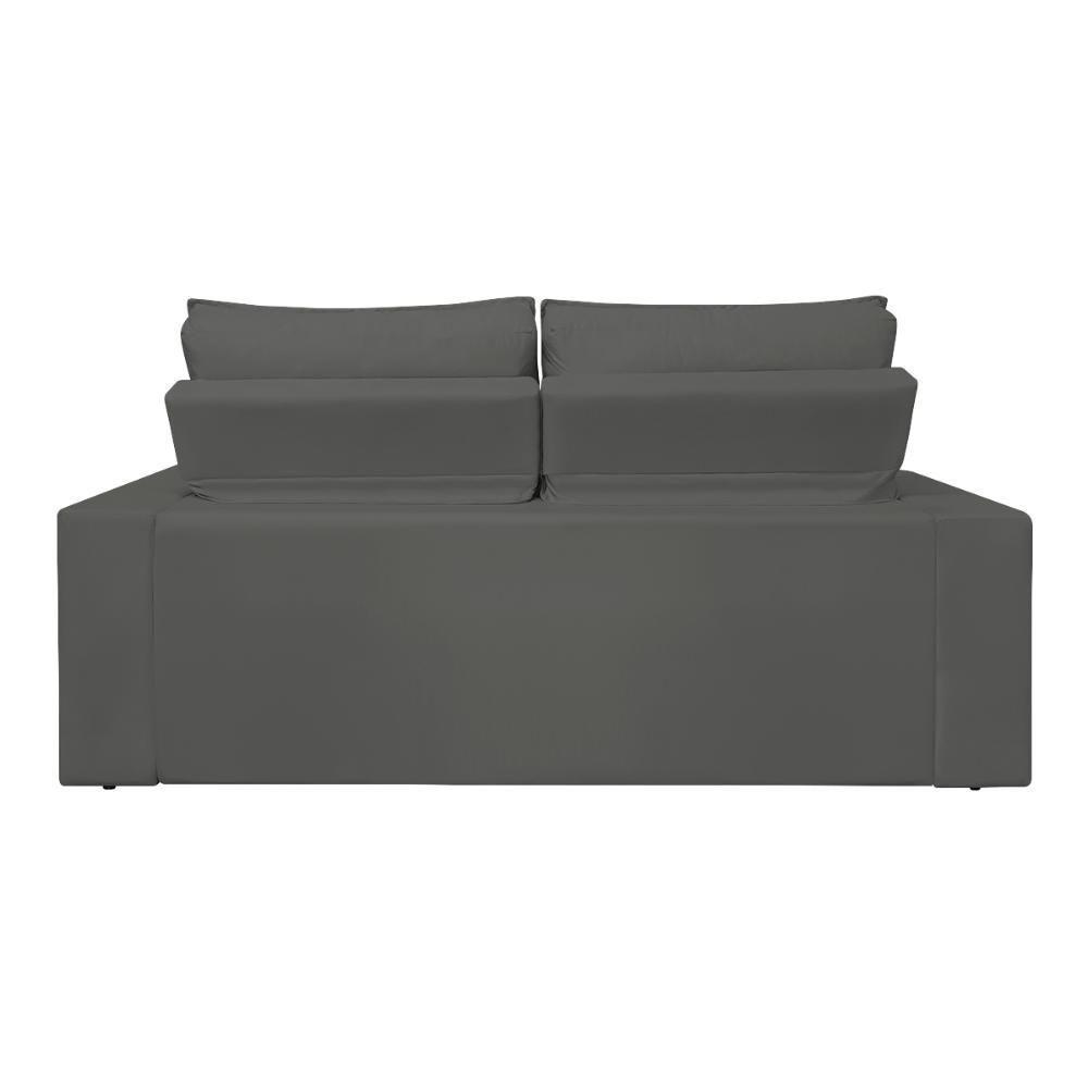 Sofá Reclinável Retrátil Luxo 2 Lugares C- Molas Balaqui Cinza - 10