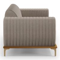 Sofá 150cm 2 Lugares Base Gold Molino D06 Linho C-370 Bege - Mpozenato - 6