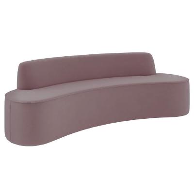 Sofá 2 Lugares Para Sala De Estar Living 150cm Koane D06 Veludo Rosa - Mpozenato