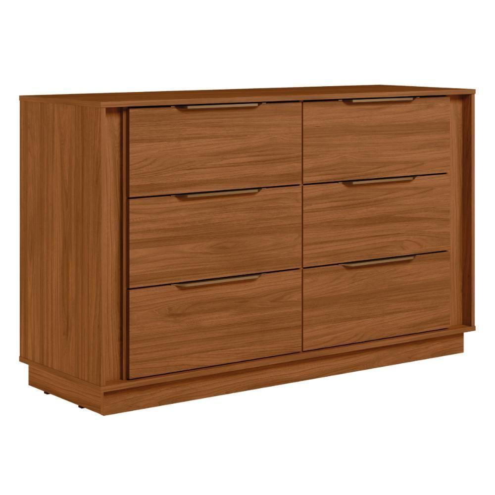 Cômoda 6 Gavetas Giardino Nogueira Touch Demobile - 2