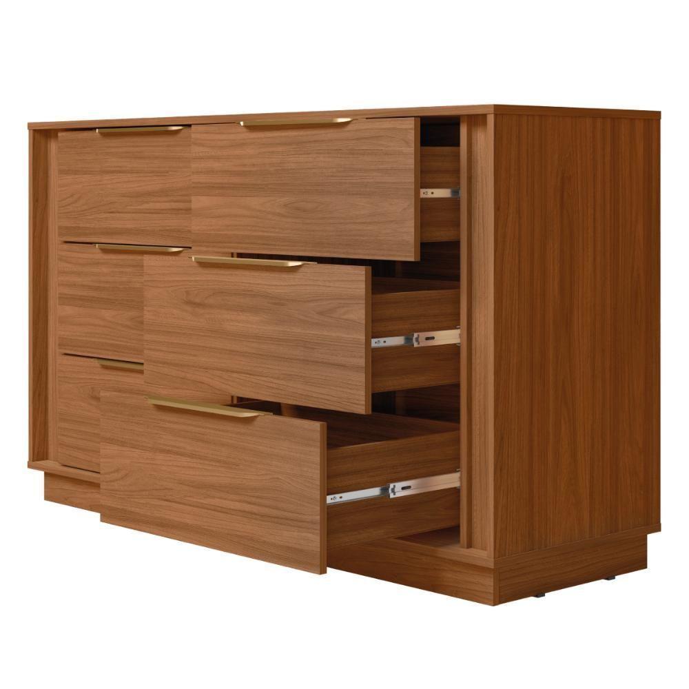 Cômoda 6 Gavetas Giardino Nogueira Touch Demobile - 5