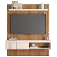 Painel Para Tv 65 Pol Com Bancada Suspensa 150cm Jade Freijó/off White - Caemmun - 6