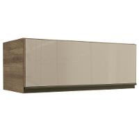 Armario Aereo Basculante 1p Vidro 80 Cm Maxxi G770 Kappesberg Nogal - 1