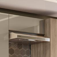 Armario Aereo Basculante 1p Vidro 80 Cm Maxxi G770 Kappesberg Nogal