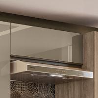 Armario Aereo Basculante 1p Vidro 80 Cm Maxxi G770 Kappesberg Nogal - 5