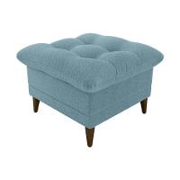 Poltrona De Amamentação Com Puff Montreal Boucle Azul Matrix Boucle Azul - 5