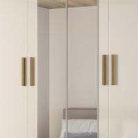 Guarda Roupa Casal 160cm Com Espelho Cancum Freijó/off Z17 - Mpozenato - 7