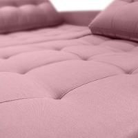 Sofá Cama Reclinável 2 Lugares 220cm Nayla Veludo Turkey Rosa Matrix Veludo Turkey Rosa - 5