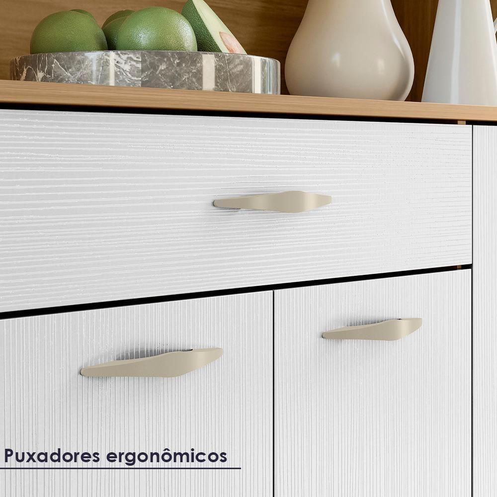 Kit Cozinha 6 portas 1 gavetas 91 Cm Golden Ktp Freijo Supremo - 7