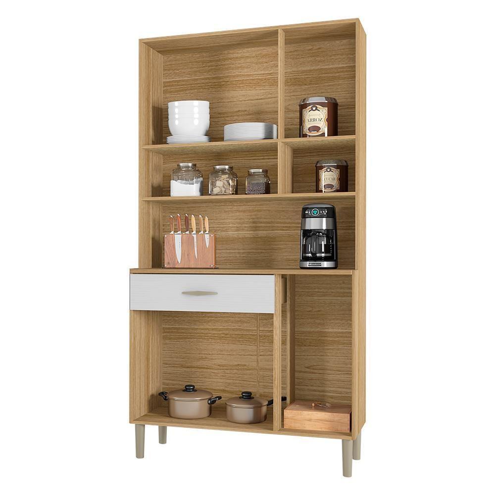 Kit Cozinha 6 portas 1 gavetas 91 Cm Golden Ktp Freijo Supremo - 9