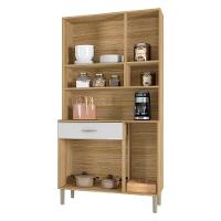 Kit Cozinha 6 portas 1 gavetas 91 Cm Golden Ktp Freijo Supremo - 9