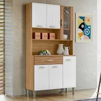 Kit Cozinha 6 portas 1 gaveta 91 Cm Golden Ktp Freijo Supremo Cp Ripado - 2