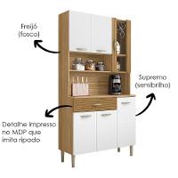 Kit Cozinha 6 portas 1 gaveta 91 Cm Golden Ktp Freijo Supremo Cp Ripado - 5
