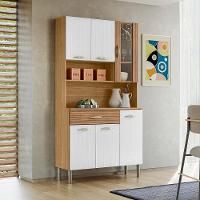 Kit Cozinha 6 portas 1 gaveta 91 Cm Golden Ktp Freijo Supremo Cp Ripado - 10