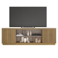 Rack Para Sala Bancada De Tv 75 Pol 180cm Simetria Mel/cacao - Caemmun - 6