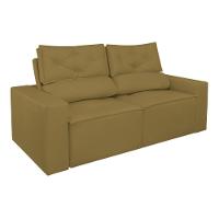 Sofá Reclinável Retrátil Luxo 2 Lugares C- Molas Balaqui Capuccino - 7