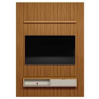 Painel Ripado Para Tv 75 Pol. Com Bancada 180cm Prime Plus L06 Nature/off White - Mpozenato - 1