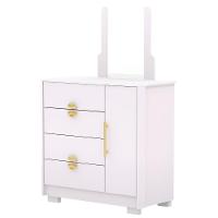 Cômoda Para Quarto 93cm Com Espelho Nara Flex Branco V02 - Mpozenato - 1