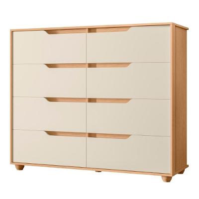 Cômoda Para Quarto 8 Gavetas 136cm Doble Flex Off-freijó - Albatroz