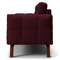 Sofá 260 Cm 4 Lugares Sandero C-278 Veludo Marsala - Domi - 6