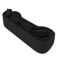 Sofá 4 Lugares Orgânico Living 250cm Mersa Veludo K01 D'rossi Preto - 7