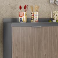 Tampo Para Balcão De Cozinha 118cm Mdp Z34 Grafite - Mpozenato - 2