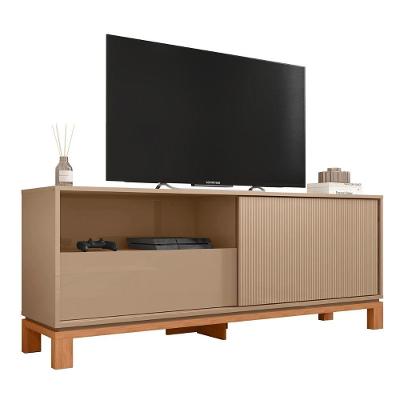 Rack Bancada Para Tv 55 Pol 150cm Lucca Areia/freijó C01 - Mpozenato