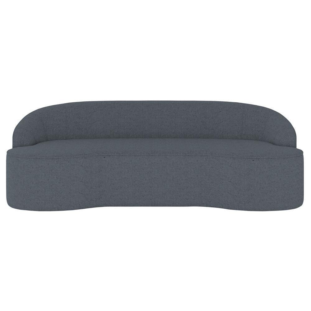 Sofá 3 Lugares Para Sala De Estar Living 210cm Theo D06 Linho Mescla Chumbo - Mpozenato - 6