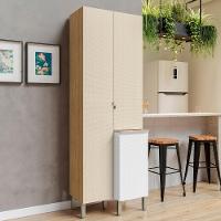 Paneleiro De Cozinha 3 Portas Minsk Branco/soft/freijó Z06 - Mpozenato - 2