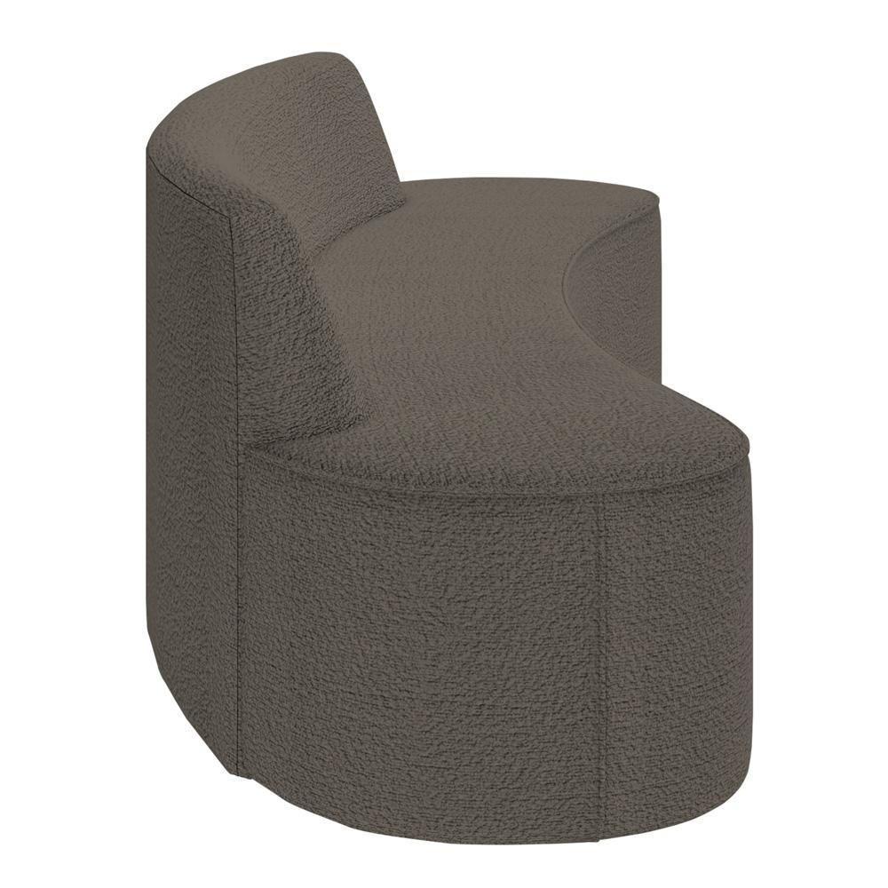 Sofá 3 Lugares Para Sala De Estar Living 210cm Koane D06 Bouclê Castor - Mpozenato - 5