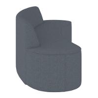 Sofá 5 Lugares Para Sala De Estar Living 300cm Koane D06 Linho Mescla Chumbo - Mpozenato - 5