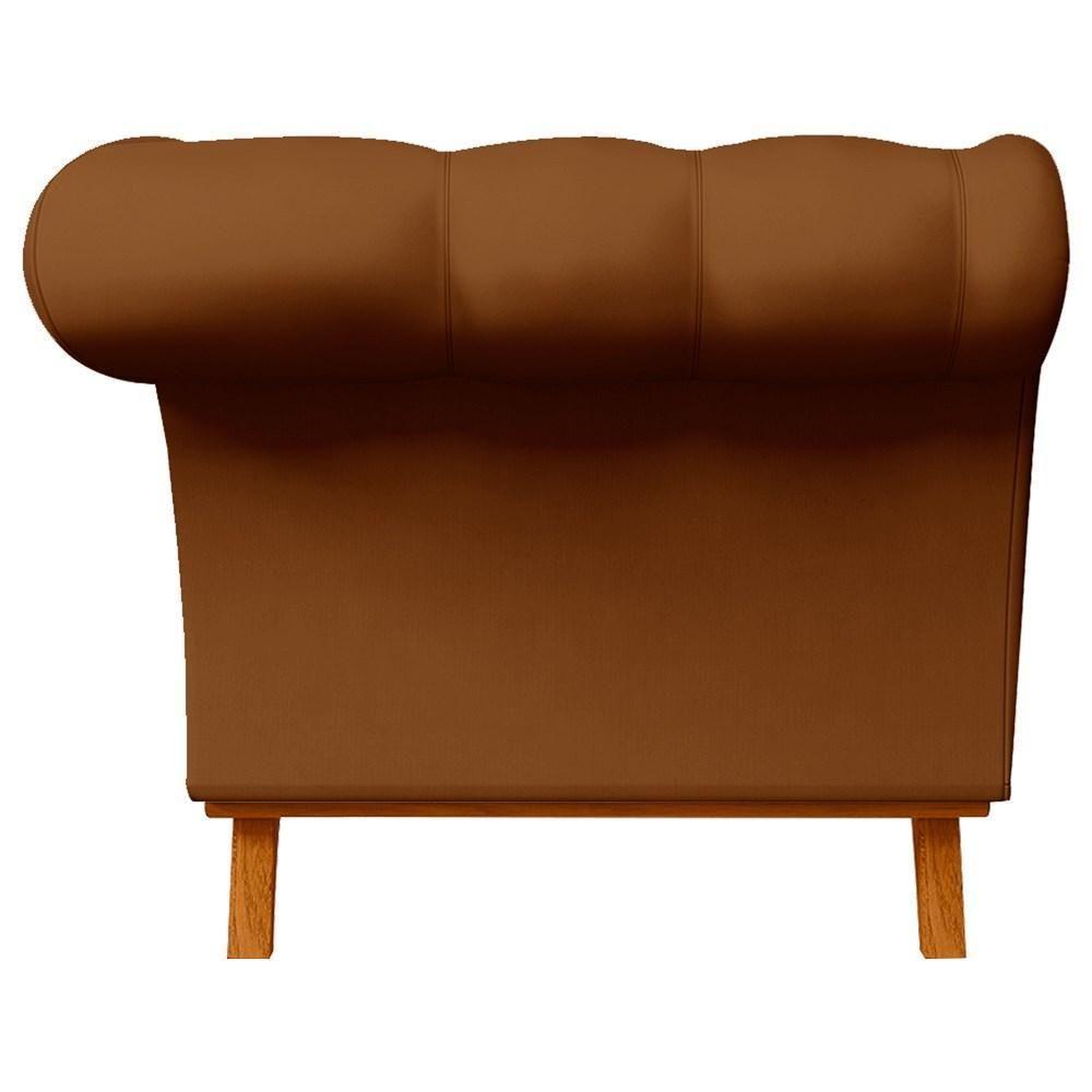 Sofá 150cm 2 Lugares Base Madeira Império C-262 Veludo Telha - Domi - 6