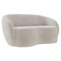 Sofá 2 Lugares Living 160cm E 1 Poltrona Giratória Garbin Z08 Veludo Bege - Mpozenato - 9