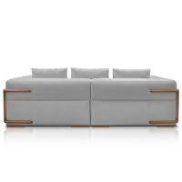 Sofá 4 Lugares Sala De Estar 260cm Willy S06 Linho Grigio - Mpozenato - 6