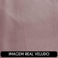 Sofá 3 Lugares Living 180cm E 1 Poltrona Giratória Garbin Z08 Veludo Rosê - Mpozenato - 7