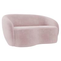 Sofá 3 Lugares Living 180cm E 1 Poltrona Giratória Garbin Z08 Veludo Rosê - Mpozenato - 9