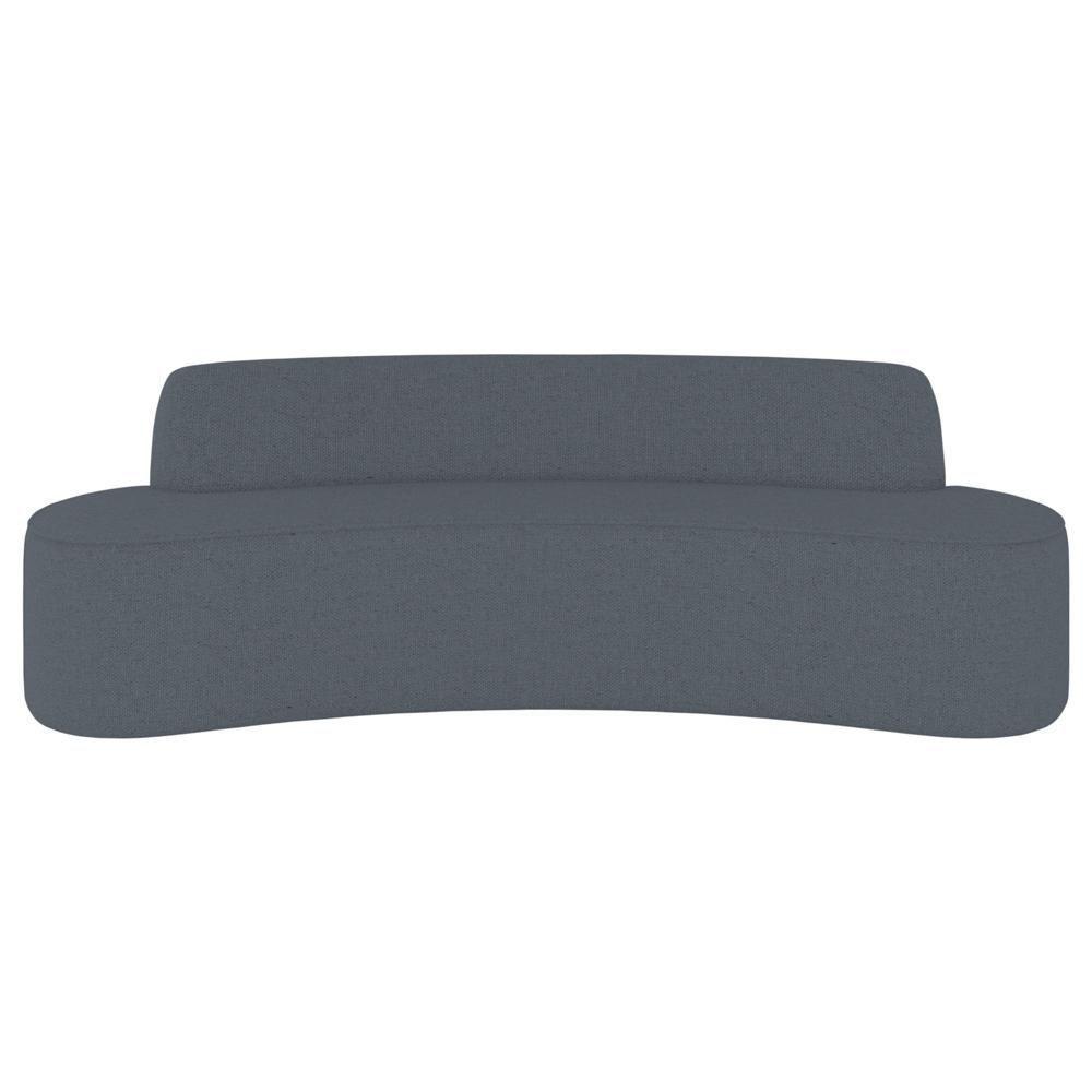 Sofá 4 Lugares Para Sala De Estar Living 260cm Koane D06 Linho Mescla Chumbo - Mpozenato - 6