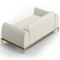 Sofá 150cm 2 Lugares Base Gold Molino D06 Linho C-367 Cru - Mpozenato - 5