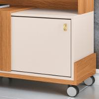 Rack Bancada De Tv 70 Pol 180cm Graci Off White/cinamomo - Hb Móveis - 5