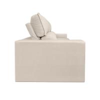 Sofá Reclinável Retrátil 3 Lugares Com Molas Balaqui Decor Bege - 9